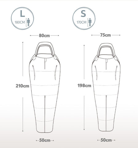 NatureHike Person Shape Cotton Waterproof Sleeping Bag, sleeping bag,[product_description] - wilderneeds