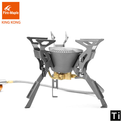 Fire Maple KING KONG Titanium Outdoor Camping Hiking Folding Burners Split Gas Stove Equipment 199g 2450W FMS-100T, cool gadgets and gears,[product_description] - wilderneeds