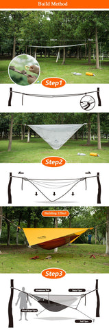 Naturehike 1 Person Hammock With Awning & Mosquito Net, hammock,[product_description] - wilderneeds