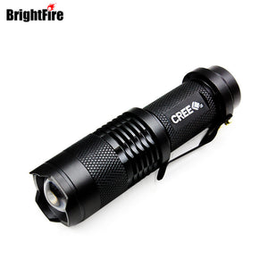 High Quality CREE Q5 Waterproof 3 Modes Mini LED Flashlight Adjustable Focus Zoomable Torch Lights, ,[product_description] - wilderneeds