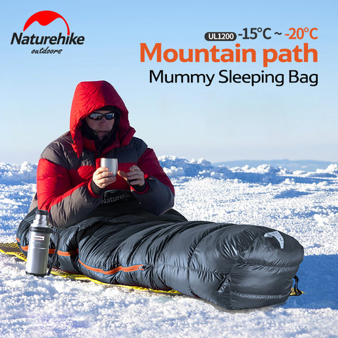 Naturehike Ultralight Mummy Sleeping Bag For a Warm Winter UL800/UL1200, sleeping bag,[product_description] - wilderneeds