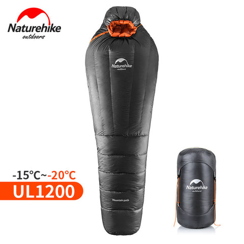 Naturehike Ultralight Mummy Sleeping Bag For a Warm Winter UL800/UL1200, sleeping bag,[product_description] - wilderneeds