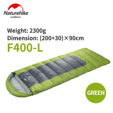Naturehike F400 Ultralight Portable Envelope Cotton Sleeping Bag Size M/L, sleeping bag,[product_description] - wilderneeds