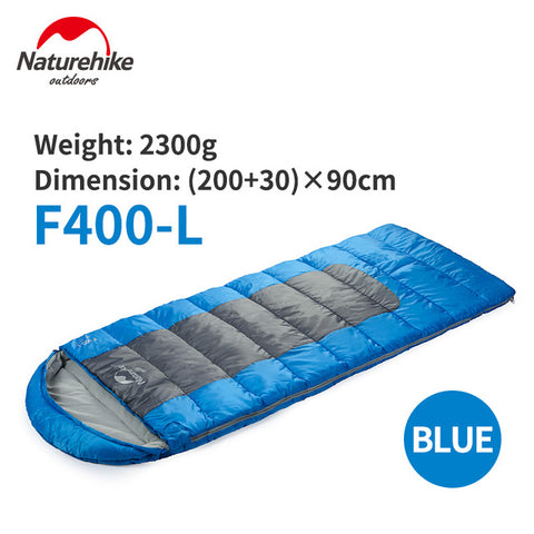 Naturehike F400 Ultralight Portable Envelope Cotton Sleeping Bag Size M/L, sleeping bag,[product_description] - wilderneeds