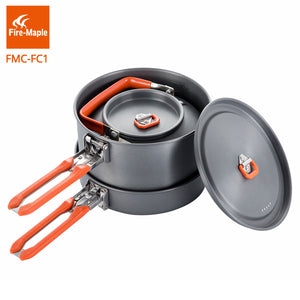 Fire Maple Outdoor Camping Hiking Feast Cuisiner 1 Cookware Backpacking Cooking Picnic Frypan Set Foldable FMC-FC1, cool gadgets and gears,[product_description] - wilderneeds