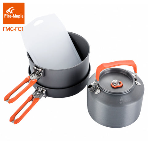 Fire Maple Outdoor Camping Hiking Feast Cuisiner 1 Cookware Backpacking Cooking Picnic Frypan Set Foldable FMC-FC1, cool gadgets and gears,[product_description] - wilderneeds