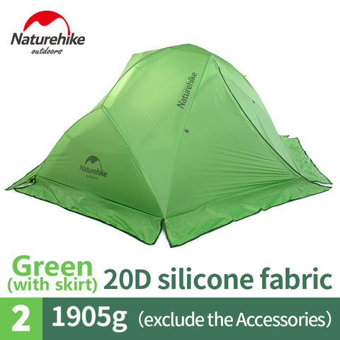 Naturehike Star River Camping Tent Upgraded Ultralight 2 Person 4 Season Tent With Free Mat NH17T012-T, ,[product_description] - wilderneeds