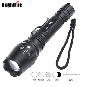 Super Bright Strong Light Zoom CREE XML-T6 5 Modes LED Flashlight Waterproof 6000 Lumen Police Flashlights 18650 Torch Lights, ,[product_description] - wilderneeds