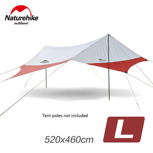 Naturehike Large Camping Tent Awning Outdoor Beach Awning 6 Persons Tent NH16T013-S without Tent Poles, ,[product_description] - wilderneeds